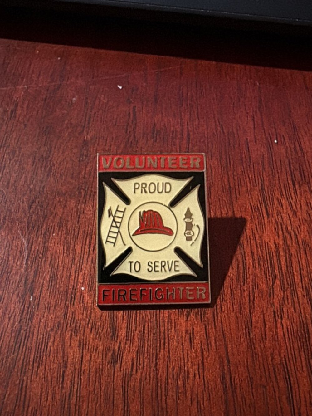Volunteer Firefighter Lapel Pin – Proud to Serve
